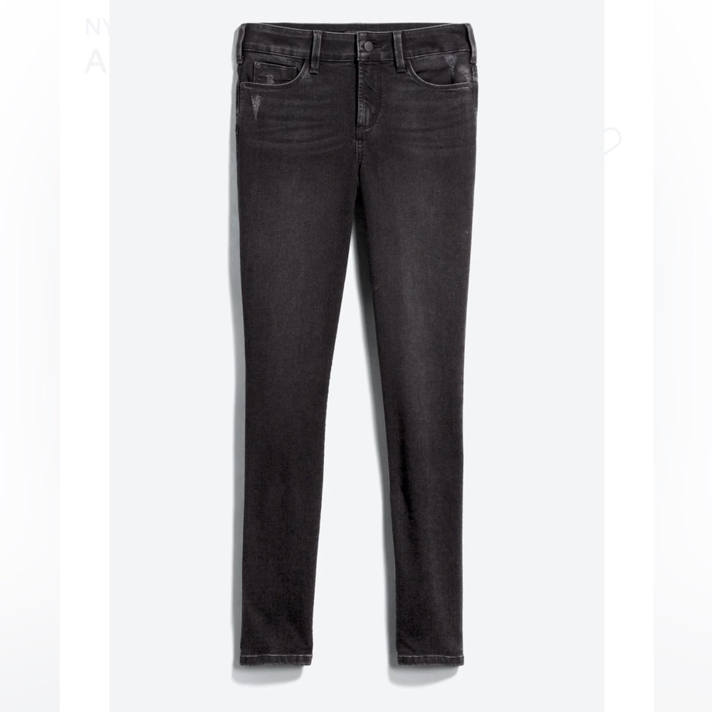 NWOT NYDJ Alina Uplift Skinny Jean Dark Grey Size 10 Inseam 30.5”